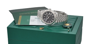 ROLEX. AN 18K WHITE GOLD AND STAINLESS STEEL AUTOMATIC WRISTWATCH WITH SWEEP CENTRE SECONDS, DATE, BRACELET, ORIGINAL GUARANTEE AND BOX, SIGNED ROLEX, OYSTER PERPETUAL, DATEJUST, DATEJUST 41 MODEL, REF. 126334, CASE NO. 34F78476, CIRCA 2018