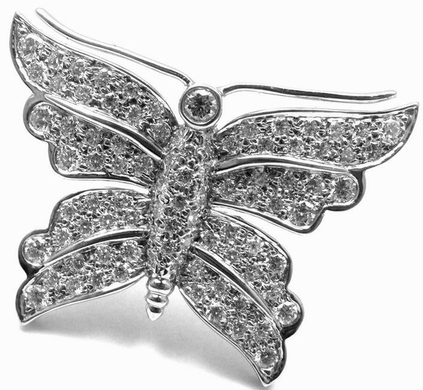 Rare! Authentic TIFFANY & CO Butterfly Platinum Diamond