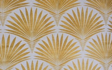 Rare Glamor fabric "Coco Chanel Style" 2nd edition, golden - 280x350cm - Art Deco - Textile - 350 cm - 0.02 cm