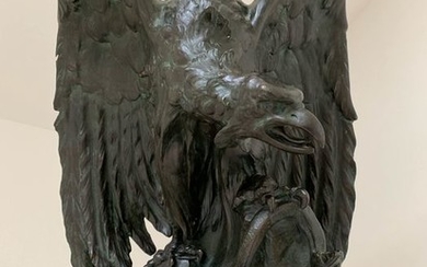 Richard Aurili (1834-1914) - Sculpture, Eagle (1) - Ceramic - Early 20th century
