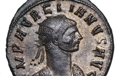 Roman Empire. Aurelian (AD 270-275). Antoninianus Cyzicus, MARS und Kaiser gegenüber, Altsammlung!