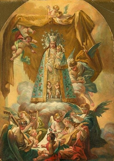 SCHOOL OF VALENCIA (19th / 20th century) "Virgen de los