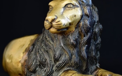 Sculpture, lion - 43 cm long