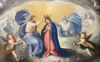 Scuola Italiana del XVIII secolo - L’incoronazione della Vergine