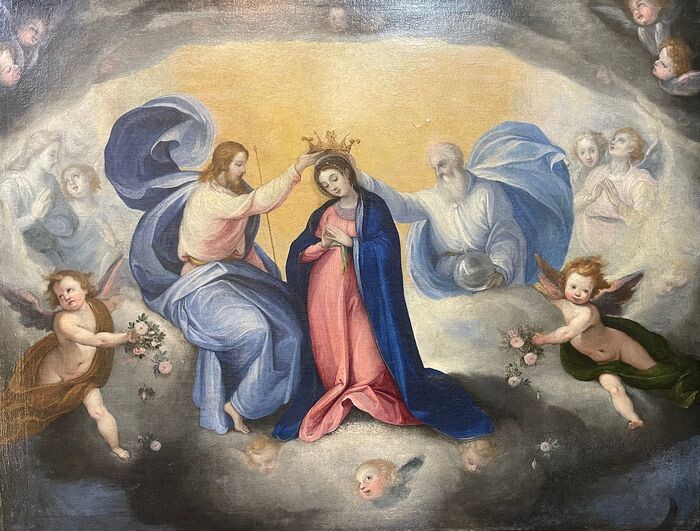 Scuola Italiana del XVIII secolo - L’incoronazione della Vergine