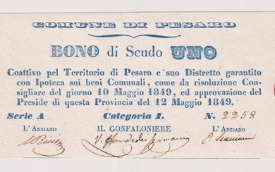 Seconda Repubblica Romana / Comune di Pesaro - Bono da...