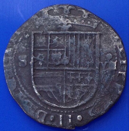 Spain - Sevilha - 8 Reales - Moeda de Naufrágio - 1556-1598 - Filipe II - Silver