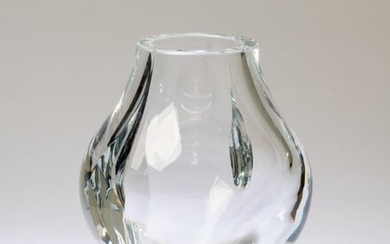 St. Louis French Modernist Crystal Vase.