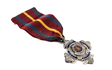 Sterling Silver Enamel Salvation Army Long Service Medal Bent & Parker 1947