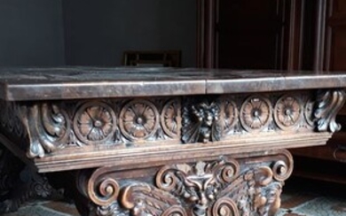 Table - Renaissance Style - Wood - Early 19th century