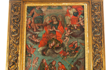 The Ascension of the Virgin Mary, Cuzco colonial school of...