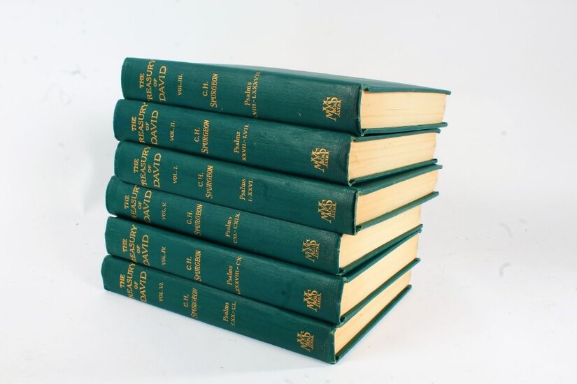The Treasury of David, C. H. Spurgeon, Marshall Morgan & Scott London Edinburgh, 1957, six