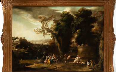 The Triumph of Bacchus, in the manner of David Teniers...
