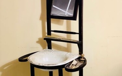 Thonet style bathroom cabinet with appliances