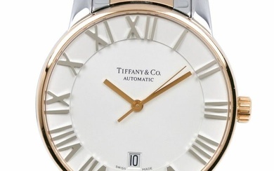 Tiffany Atlas Dome Combi Z1800.68.13A21A00A Stainless Steel x K18 Pink Gold Silver Automatic Winding