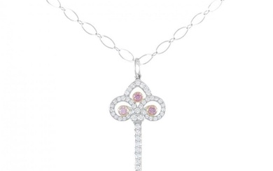 Tiffany & Co. Fleur de lis Key Necklace