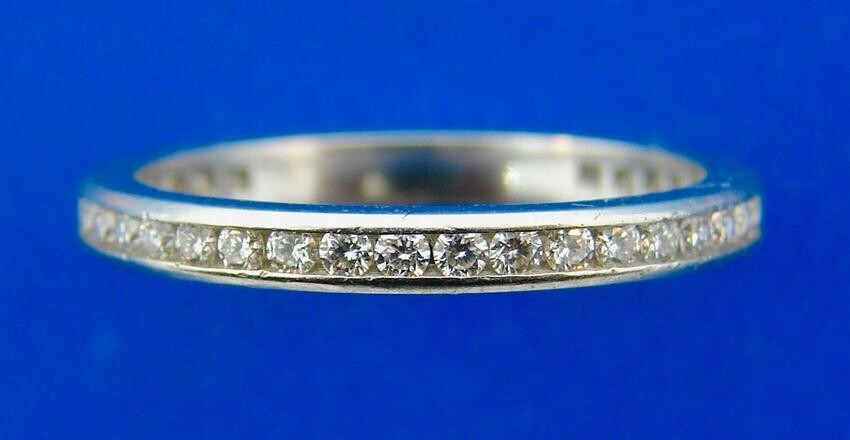Tiffany & Co. Platinum and Diamond Eternity Band Ring