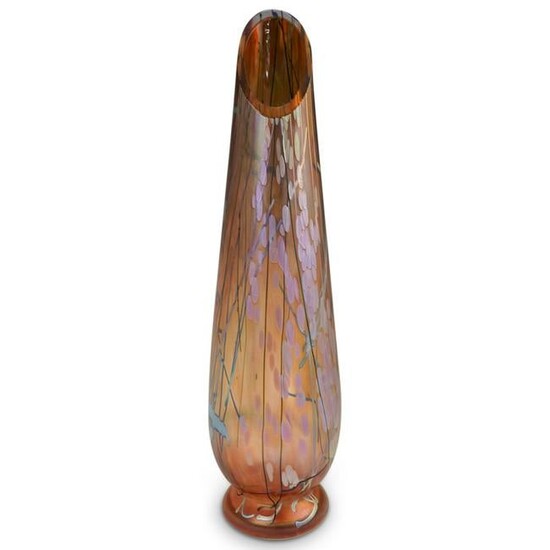Tim Lazer Iridescent Glass Vase