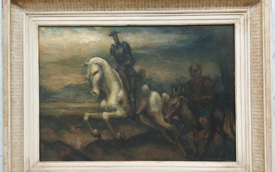 Toon Kelder - Edelman te paard - spaanse periode - omstreeks 1944/1947