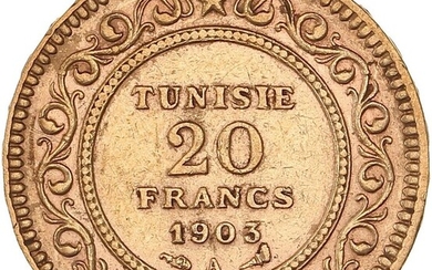 Tunisia (French protectorate). 20 Francs 1903-A