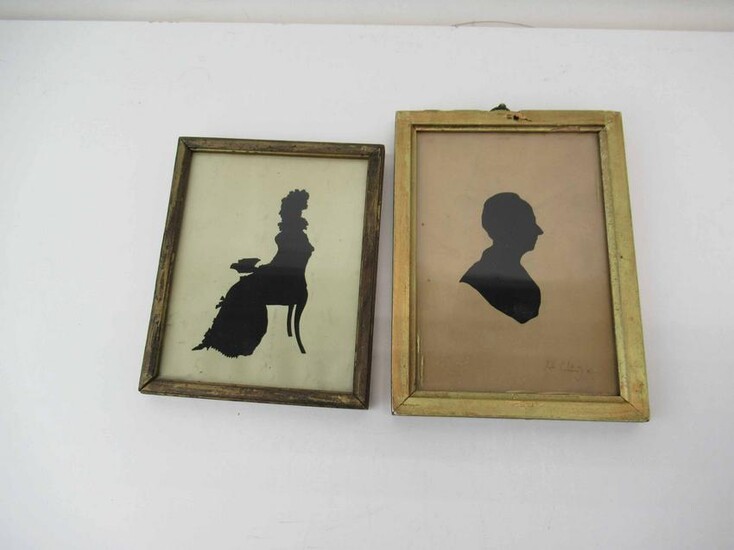 Two Antique Framed Silhouettes