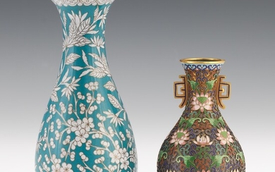 Two Chinese Enameled Vases