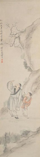 Two Chinese scroll paintings by Yang Jue’an (19th century)