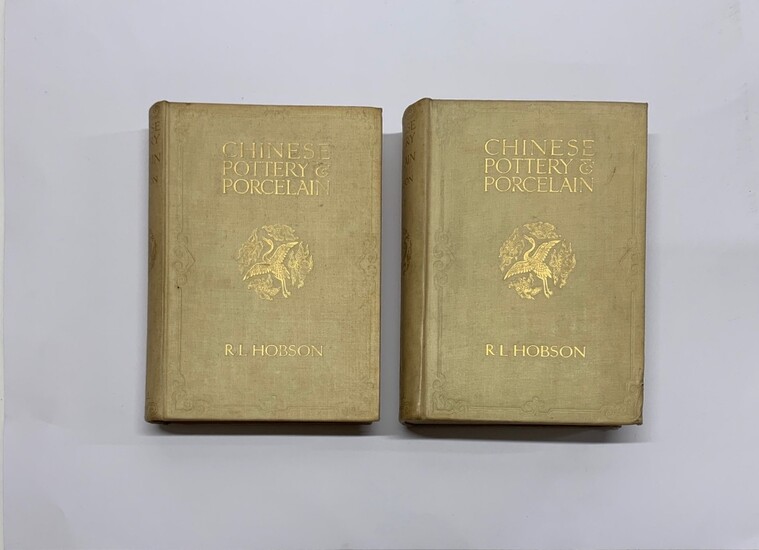 Two limited edition (606/1500) volumes on Chinese pottery and porcelain by R. L. Hobson c. 1915.