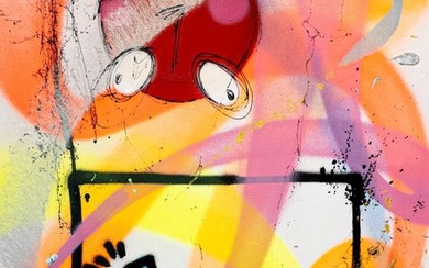 UTOPIA XX - Keith Haring vs Utopia- Dog and red bubbles