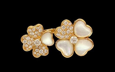Van Cleef & Arpels Cosmos Between the Finger ring 18K rose gold, Diamond, Mother-of-pearl