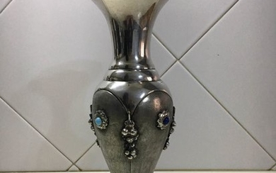 Vase - .800 silver - Italy - Early 20th century