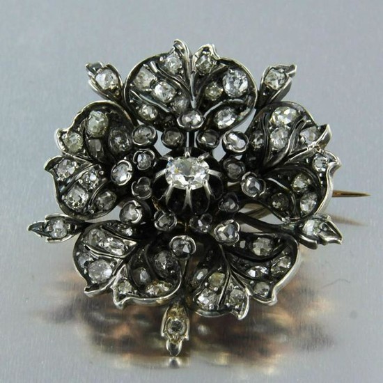 Victorian diamond brooch