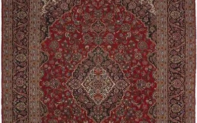 Vintage Classic Design 10X13 Large Hand Knotted Wool Oriental Area Rug Carpet