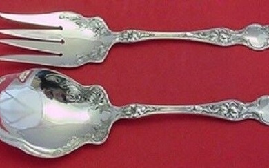 Violet By Wallace Sterling Silver Salad Serving Set AS 2pc