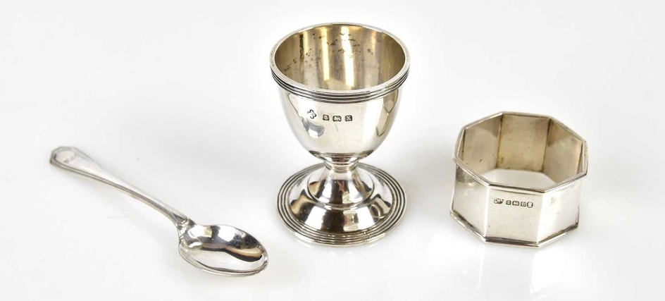 WILLIAM BASE & SONS; a George VI hallmarked silver two...