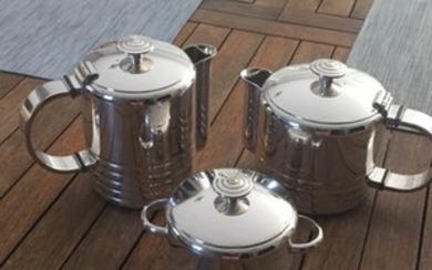 coffee and tea service (3) - Silver plated